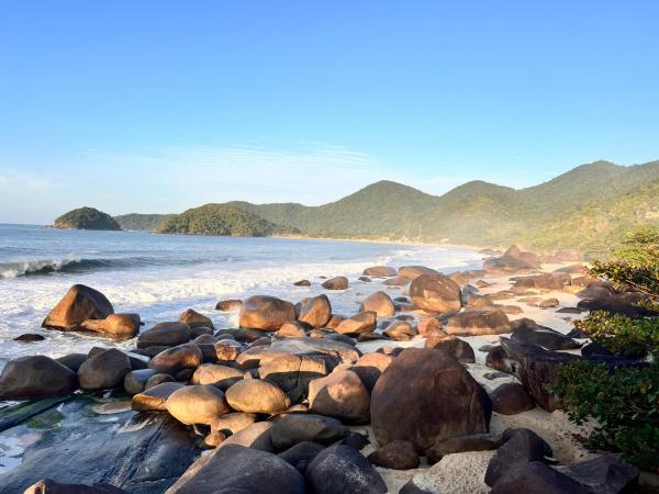 chalés frente à praia, 予約  Trindade Serra da Bocaina