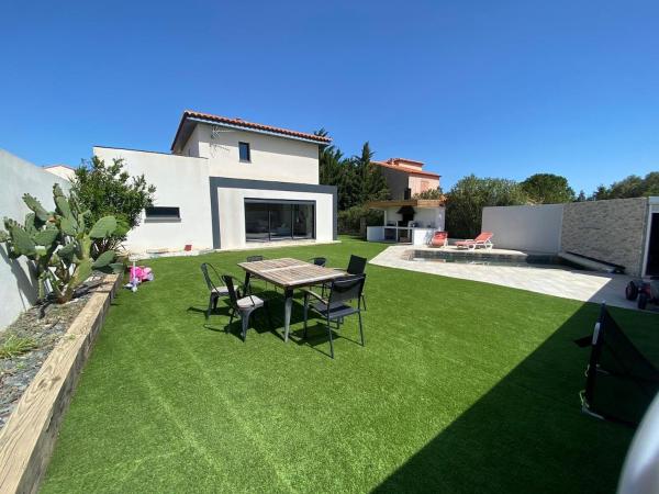 Villa piscine, 8personnes, clim, wifi, 予約  Baixas ラングドック＝ルシヨン地域圏