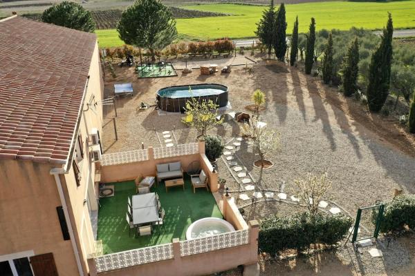 -Villa vigneronne moderne piscine et jaccuzi, 予約  Saint-Jean-de-Fos Hérault