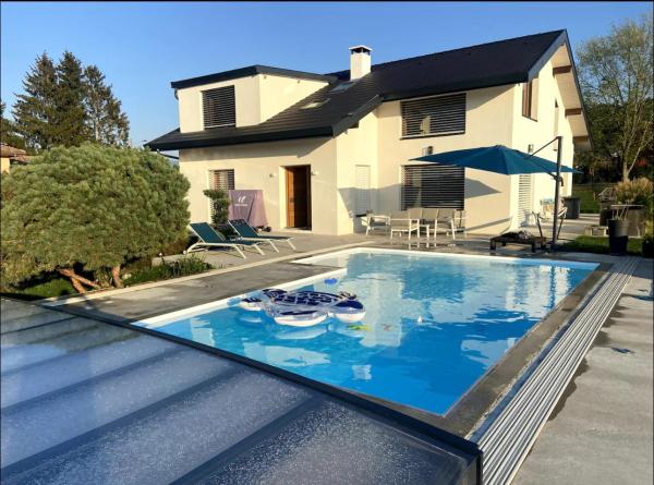 Villa piscine vue Lac 4 chambres, 予約  Anthy-sur-Leman Leman Lake South